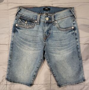 True Religion Rocco Light Blue Jean Shorts